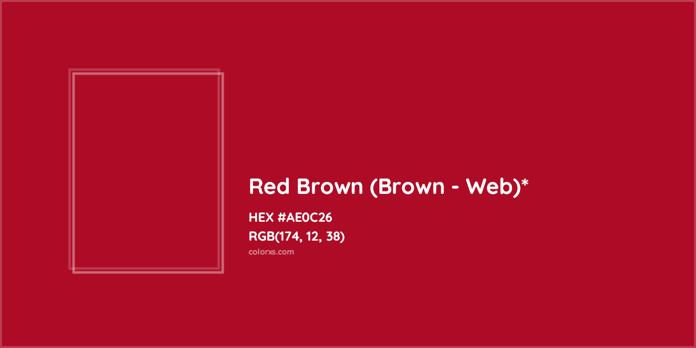 HEX #AE0C26 Color Name, Color Code, Palettes, Similar Paints, Images