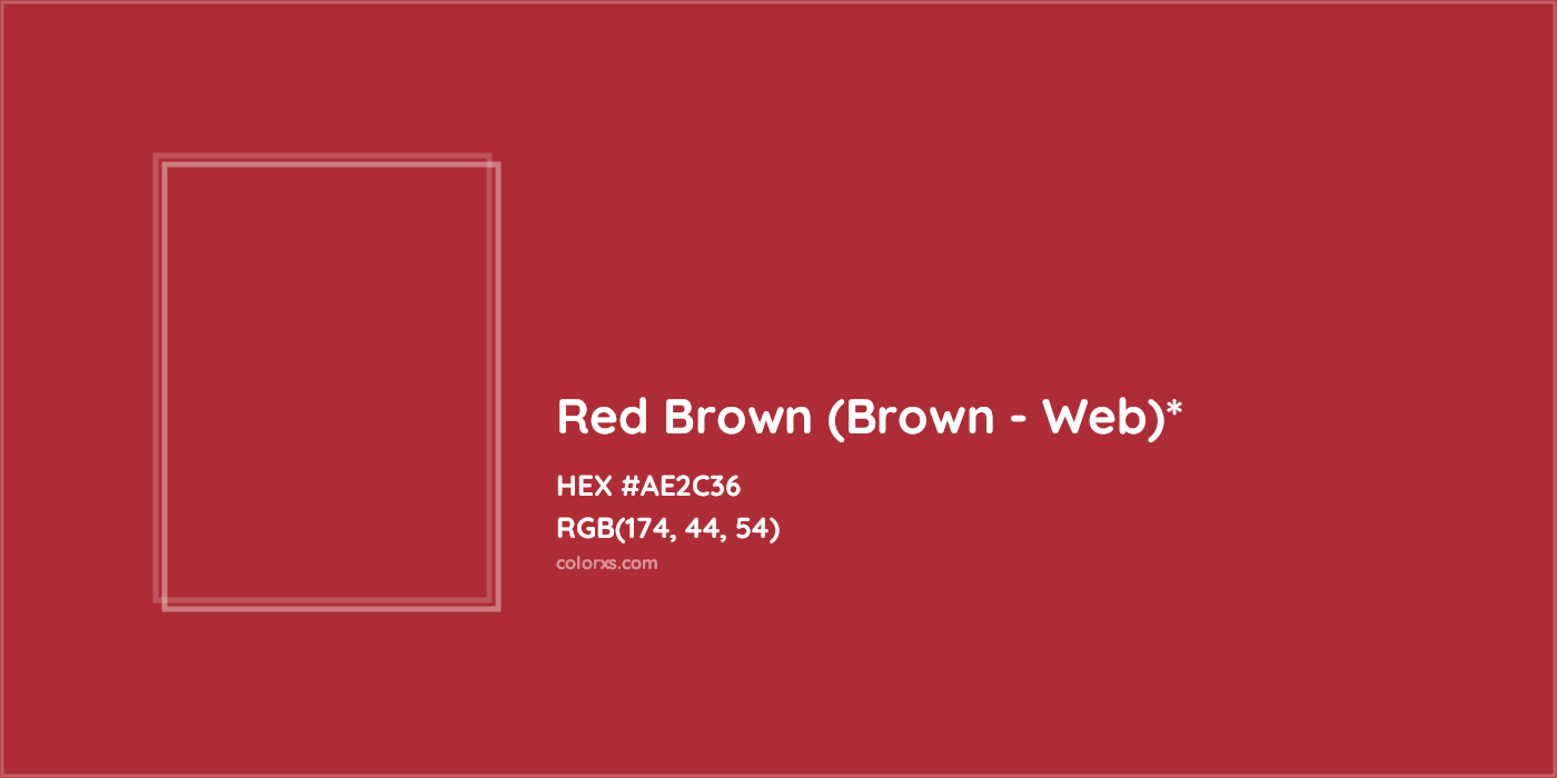 HEX #AE2C36 Color Name, Color Code, Palettes, Similar Paints, Images