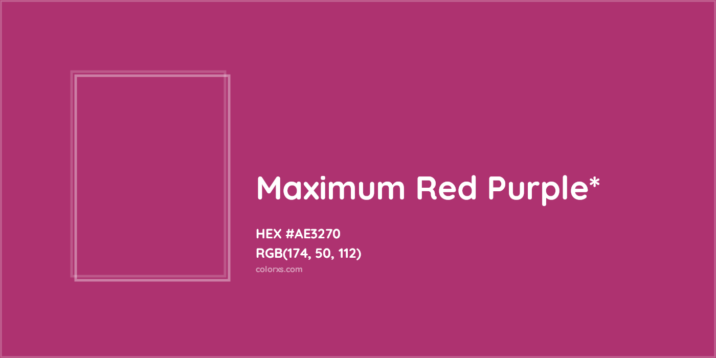 HEX #AE3270 Color Name, Color Code, Palettes, Similar Paints, Images