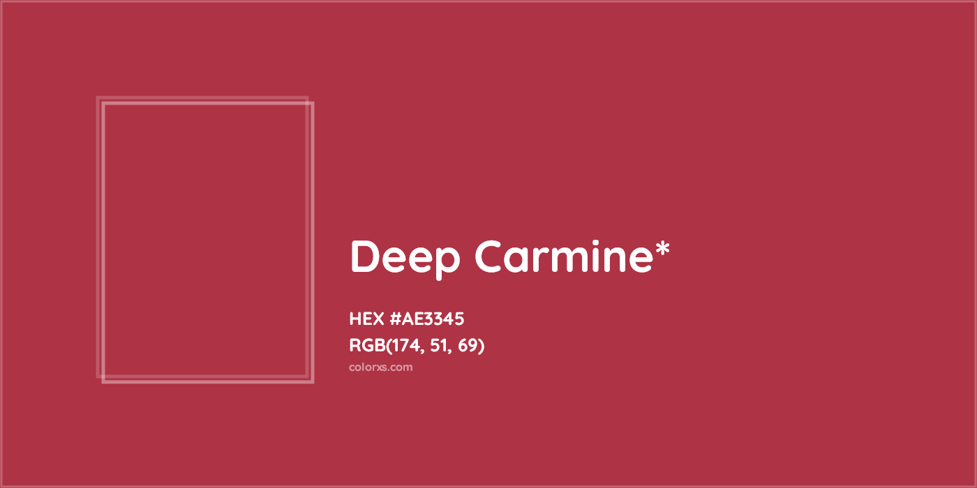 HEX #AE3345 Color Name, Color Code, Palettes, Similar Paints, Images