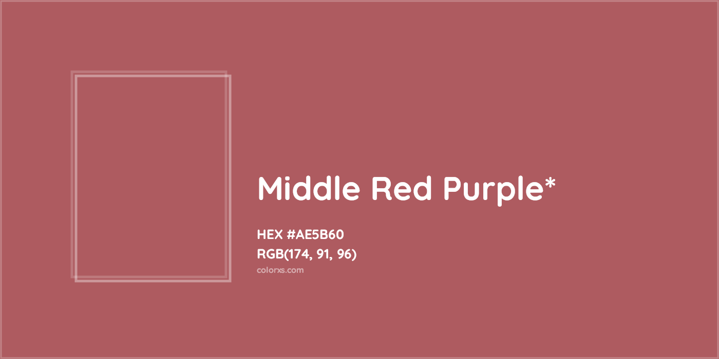 HEX #AE5B60 Color Name, Color Code, Palettes, Similar Paints, Images
