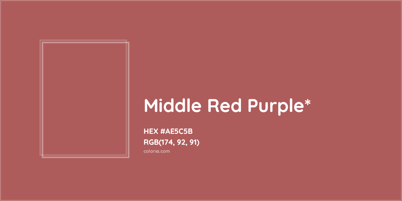 HEX #AE5C5B Color Name, Color Code, Palettes, Similar Paints, Images