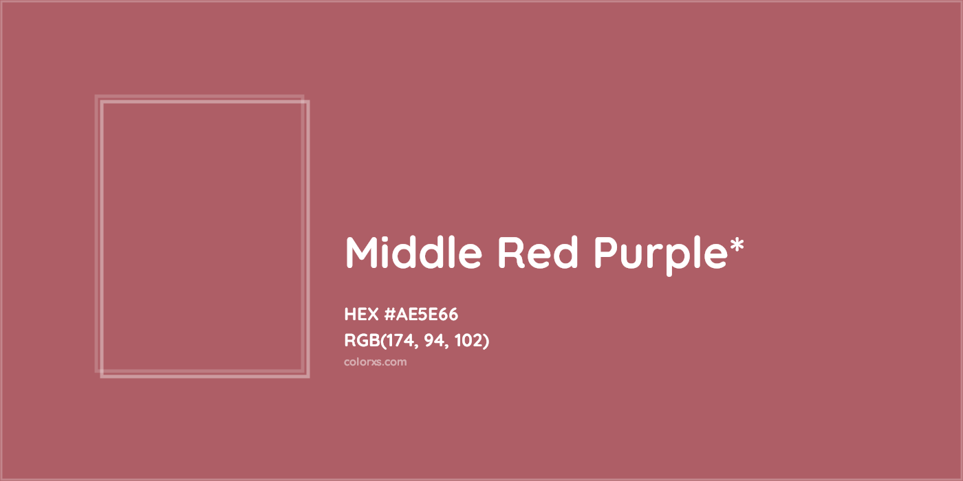 HEX #AE5E66 Color Name, Color Code, Palettes, Similar Paints, Images