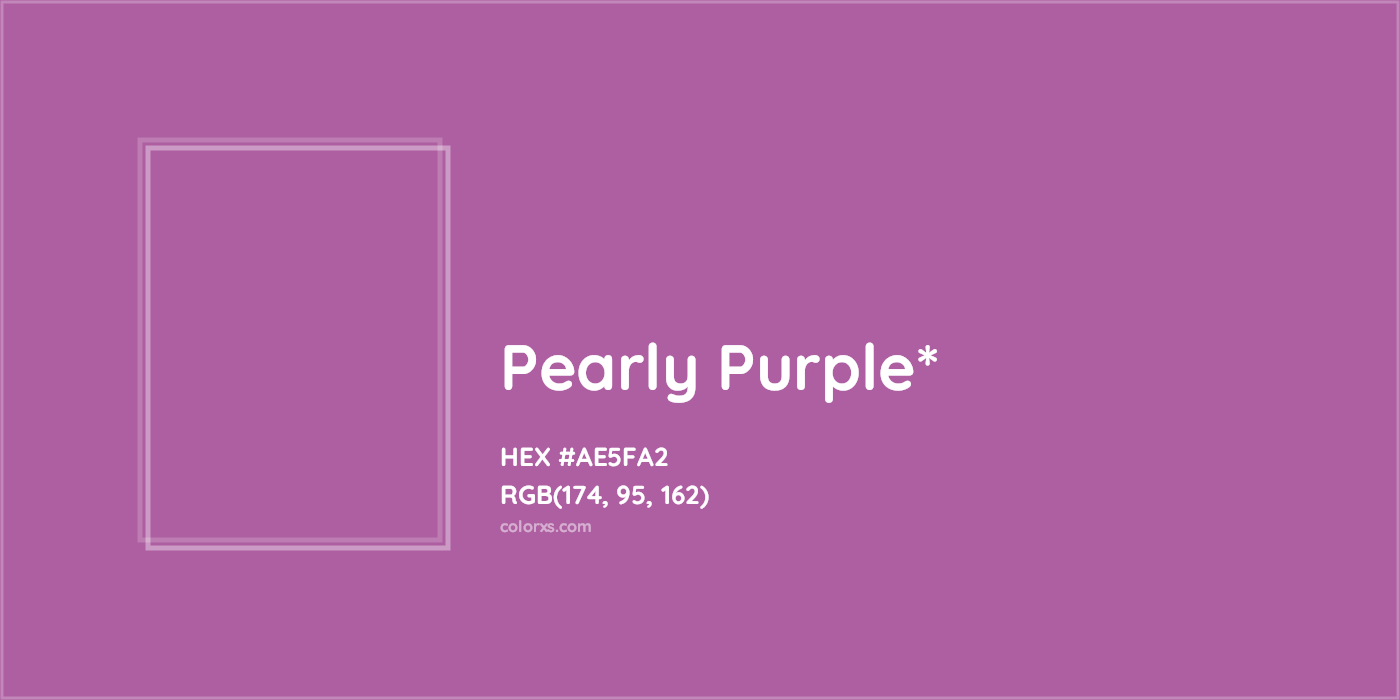 HEX #AE5FA2 Color Name, Color Code, Palettes, Similar Paints, Images