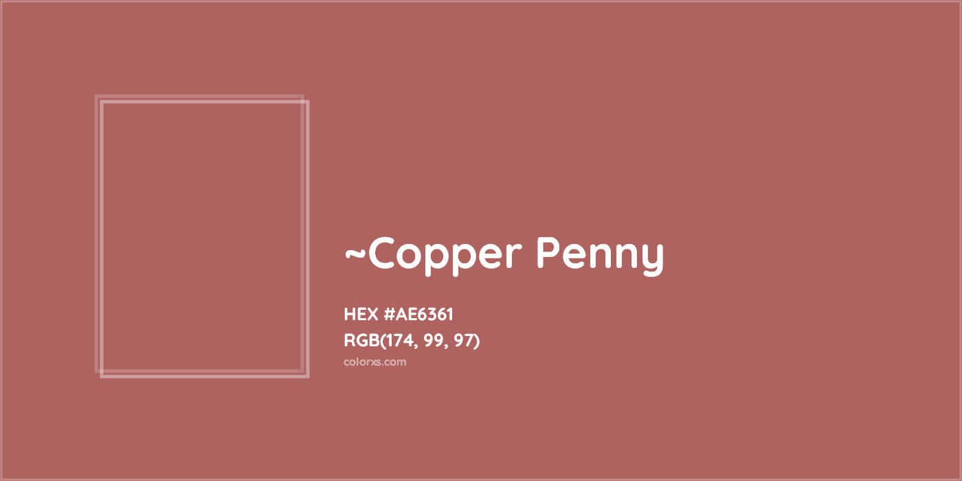 HEX #AE6361 Color Name, Color Code, Palettes, Similar Paints, Images