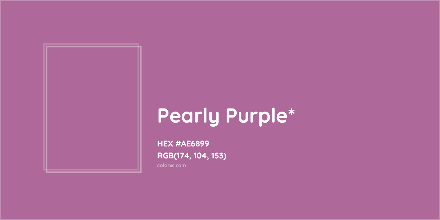 HEX #AE6899 Color Name, Color Code, Palettes, Similar Paints, Images