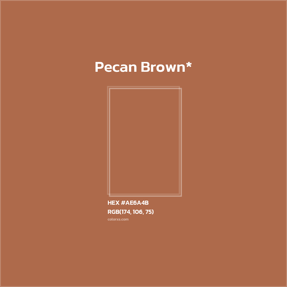 HEX #AE6A4B Color Name, Color Code, Palettes, Similar Paints, Images