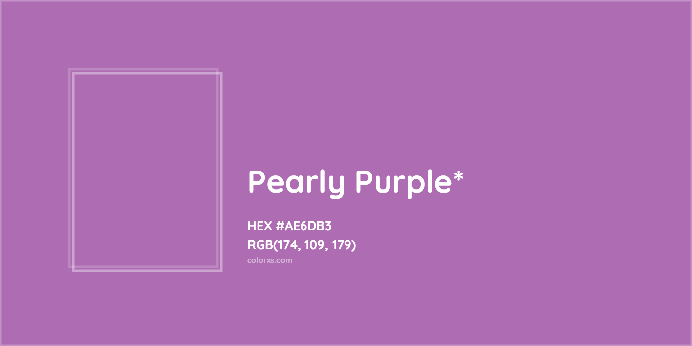 HEX #AE6DB3 Color Name, Color Code, Palettes, Similar Paints, Images