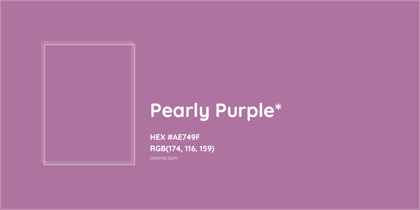 HEX #AE749F Color Name, Color Code, Palettes, Similar Paints, Images