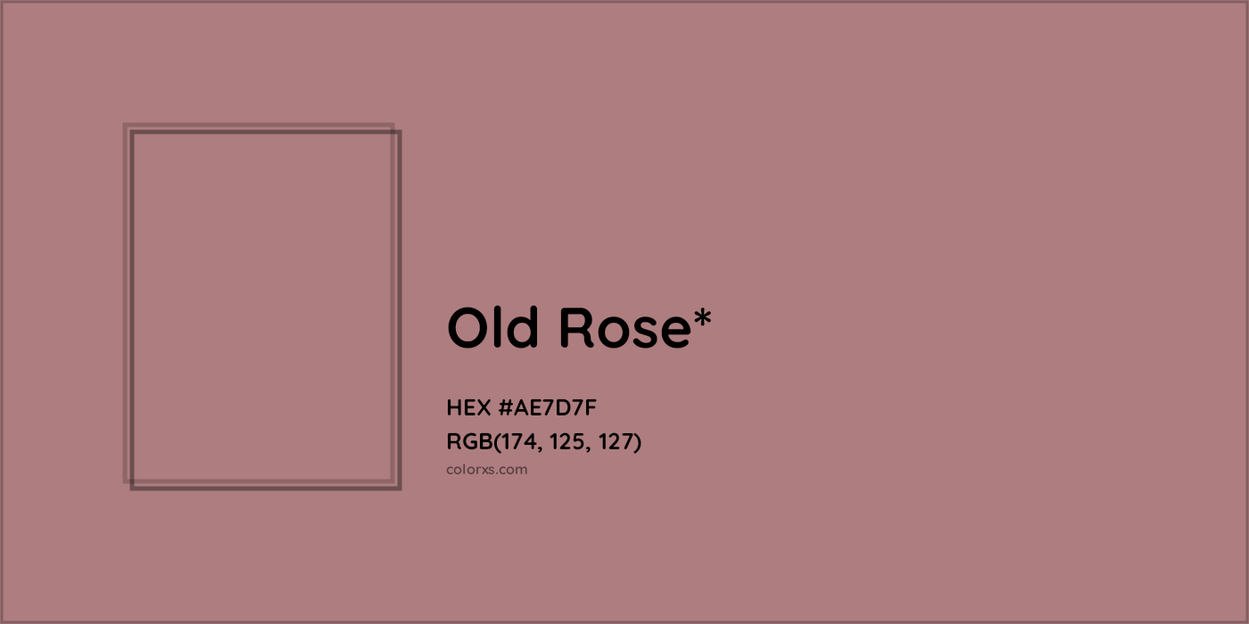 HEX #AE7D7F Color Name, Color Code, Palettes, Similar Paints, Images