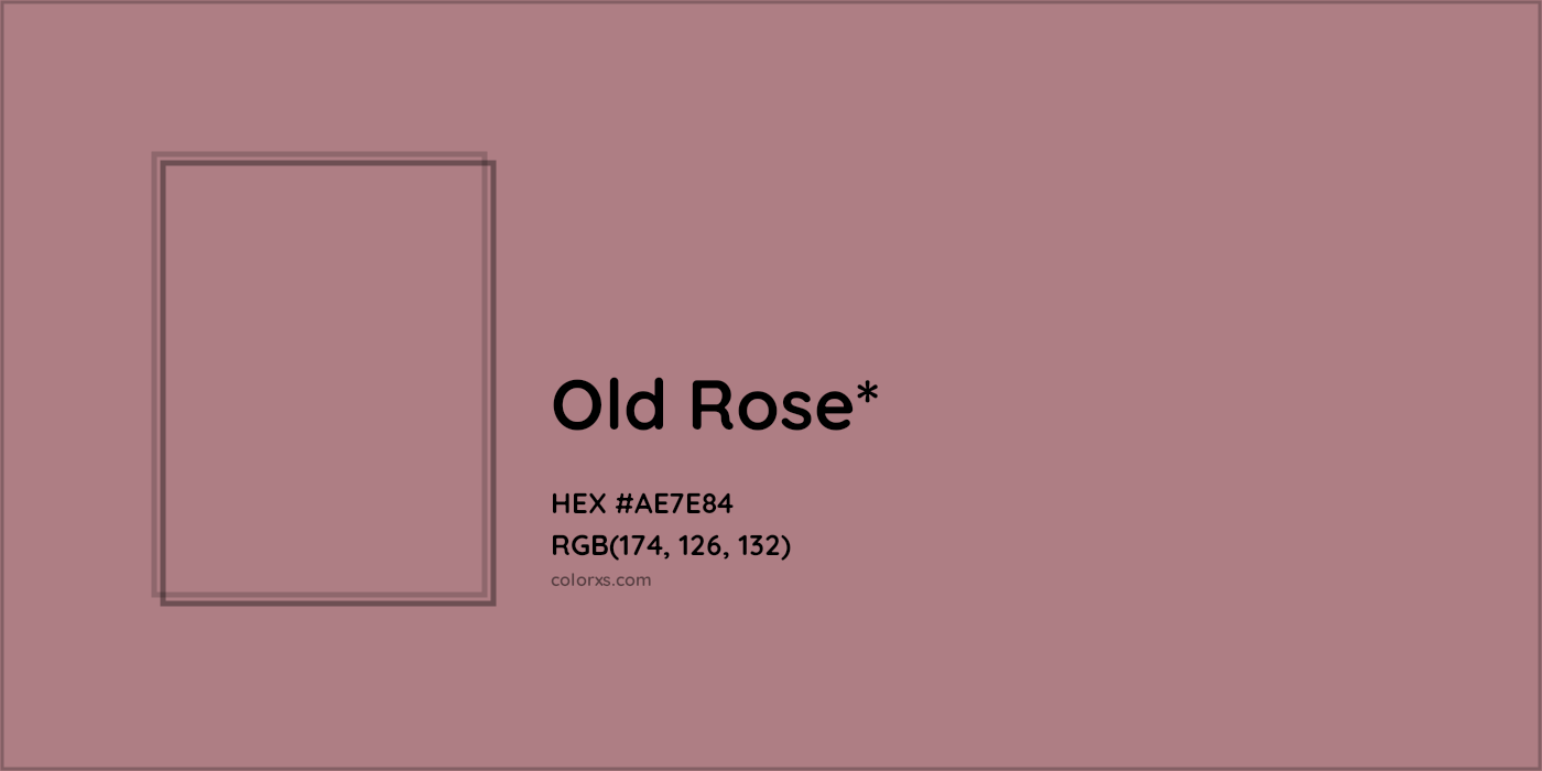 HEX #AE7E84 Color Name, Color Code, Palettes, Similar Paints, Images