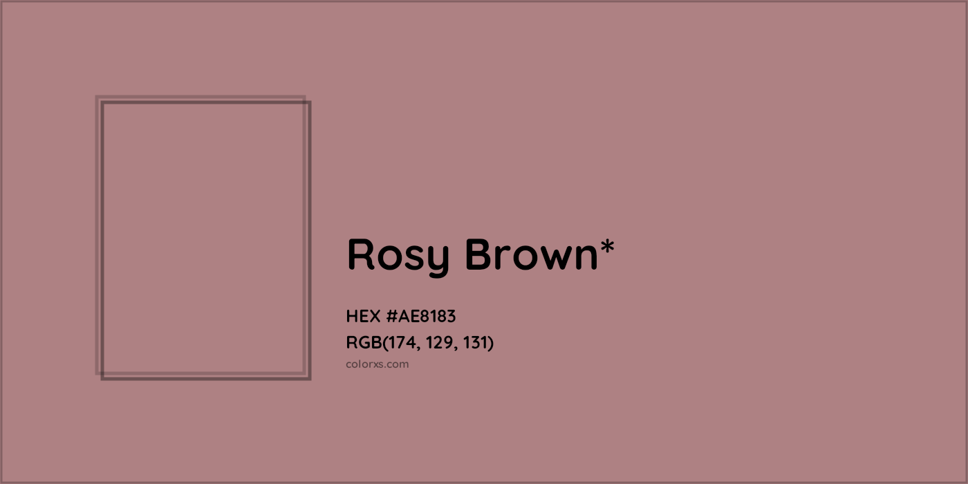 HEX #AE8183 Color Name, Color Code, Palettes, Similar Paints, Images
