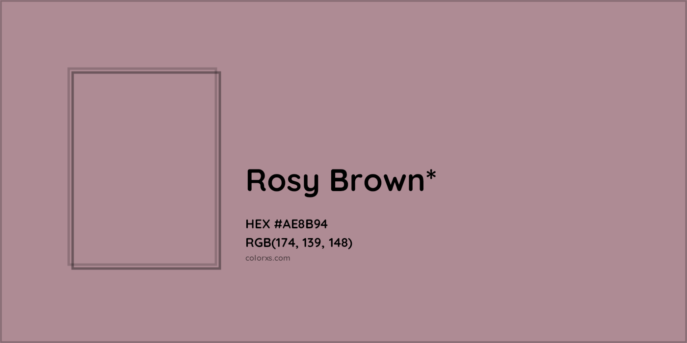HEX #AE8B94 Color Name, Color Code, Palettes, Similar Paints, Images