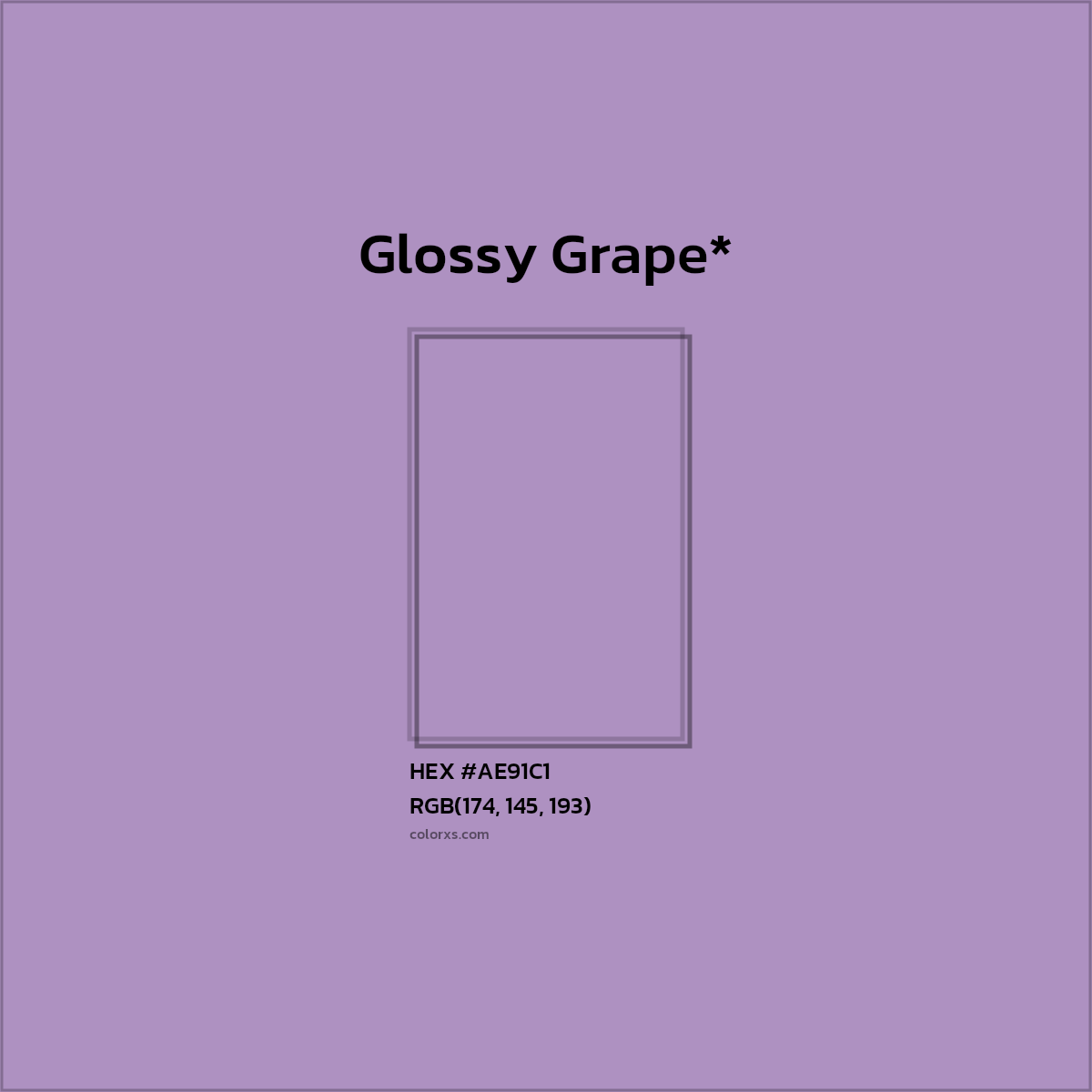 HEX #AE91C1 Color Name, Color Code, Palettes, Similar Paints, Images