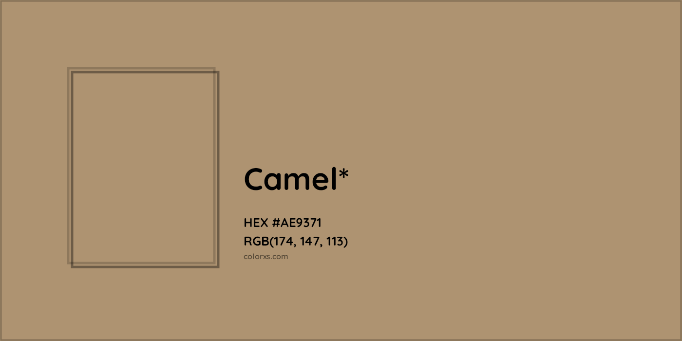 HEX #AE9371 Color Name, Color Code, Palettes, Similar Paints, Images