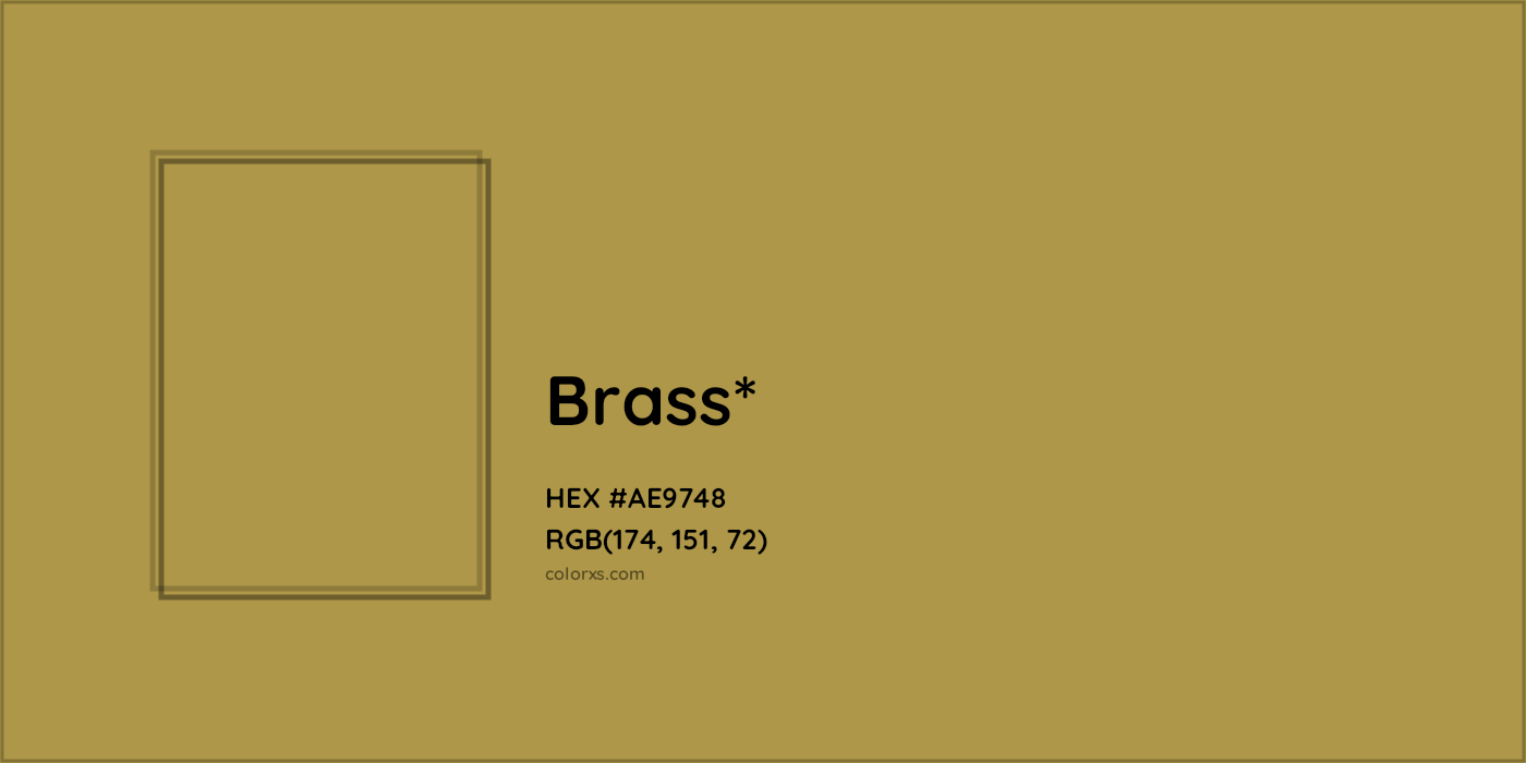 HEX #AE9748 Color Name, Color Code, Palettes, Similar Paints, Images