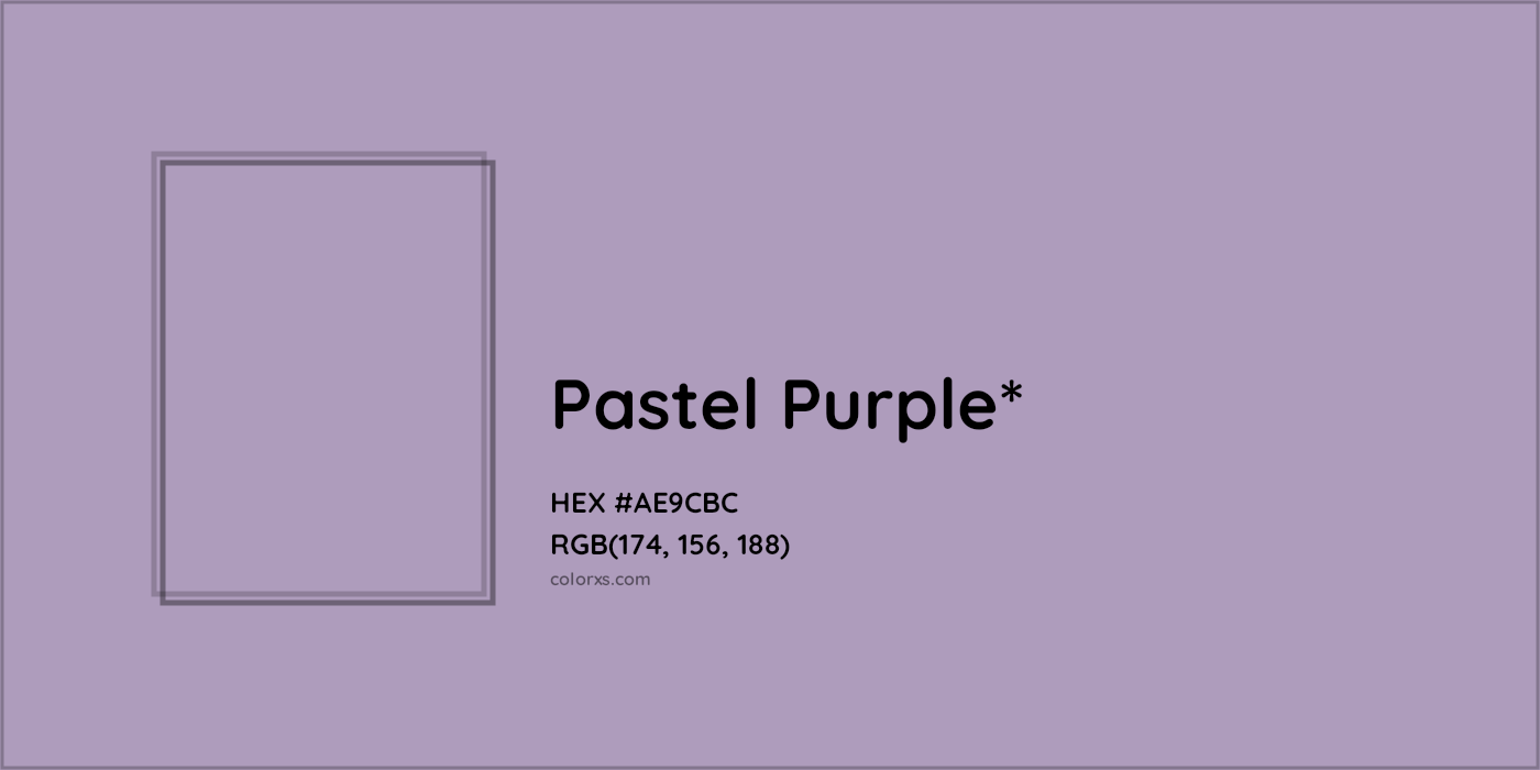 HEX #AE9CBC Color Name, Color Code, Palettes, Similar Paints, Images
