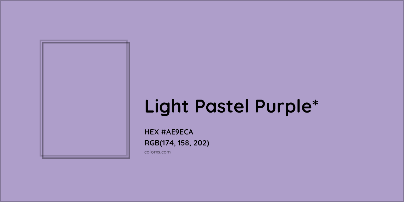 HEX #AE9ECA Color Name, Color Code, Palettes, Similar Paints, Images
