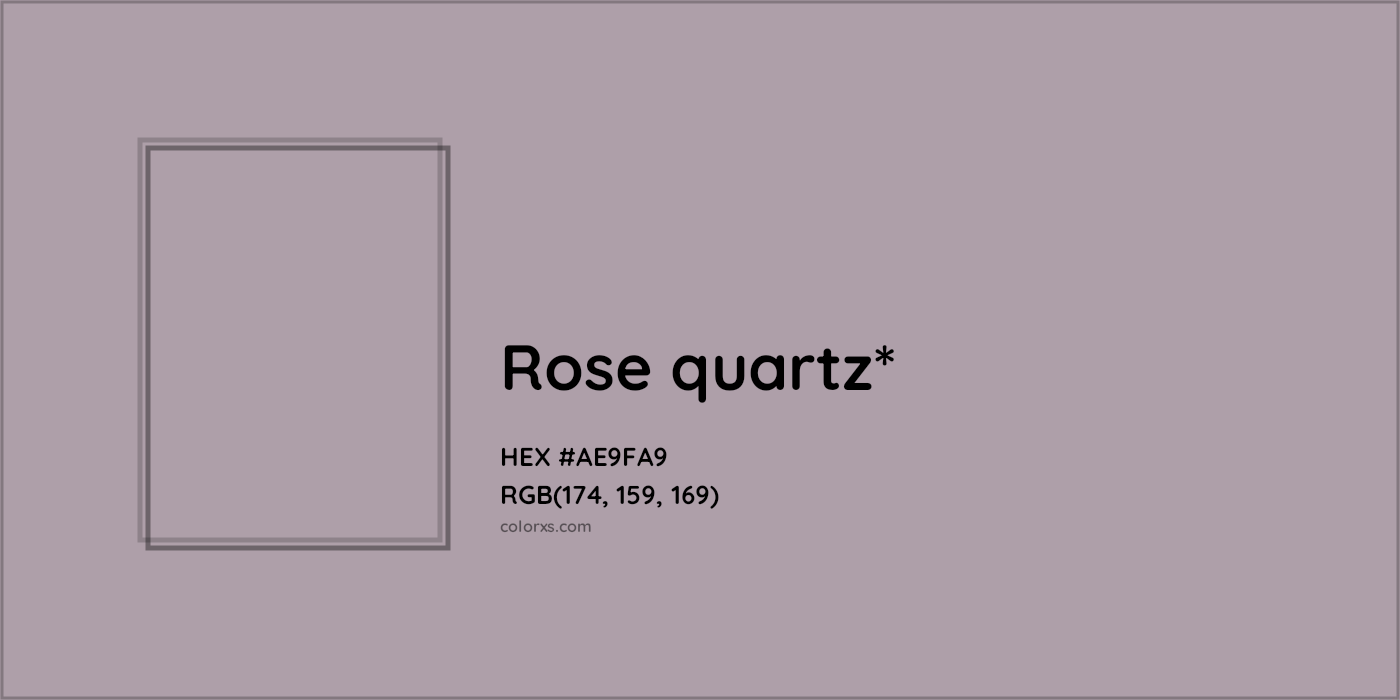 HEX #AE9FA9 Color Name, Color Code, Palettes, Similar Paints, Images