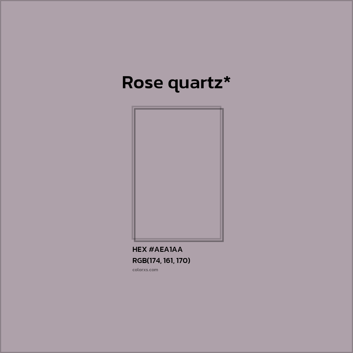 HEX #AEA1AA Color Name, Color Code, Palettes, Similar Paints, Images