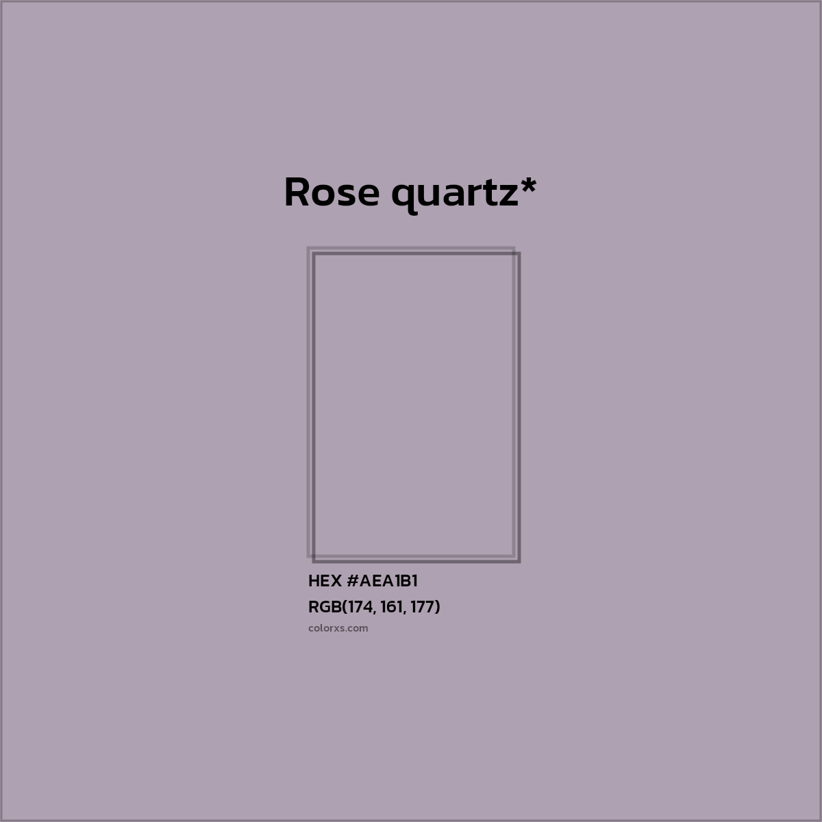 HEX #AEA1B1 Color Name, Color Code, Palettes, Similar Paints, Images