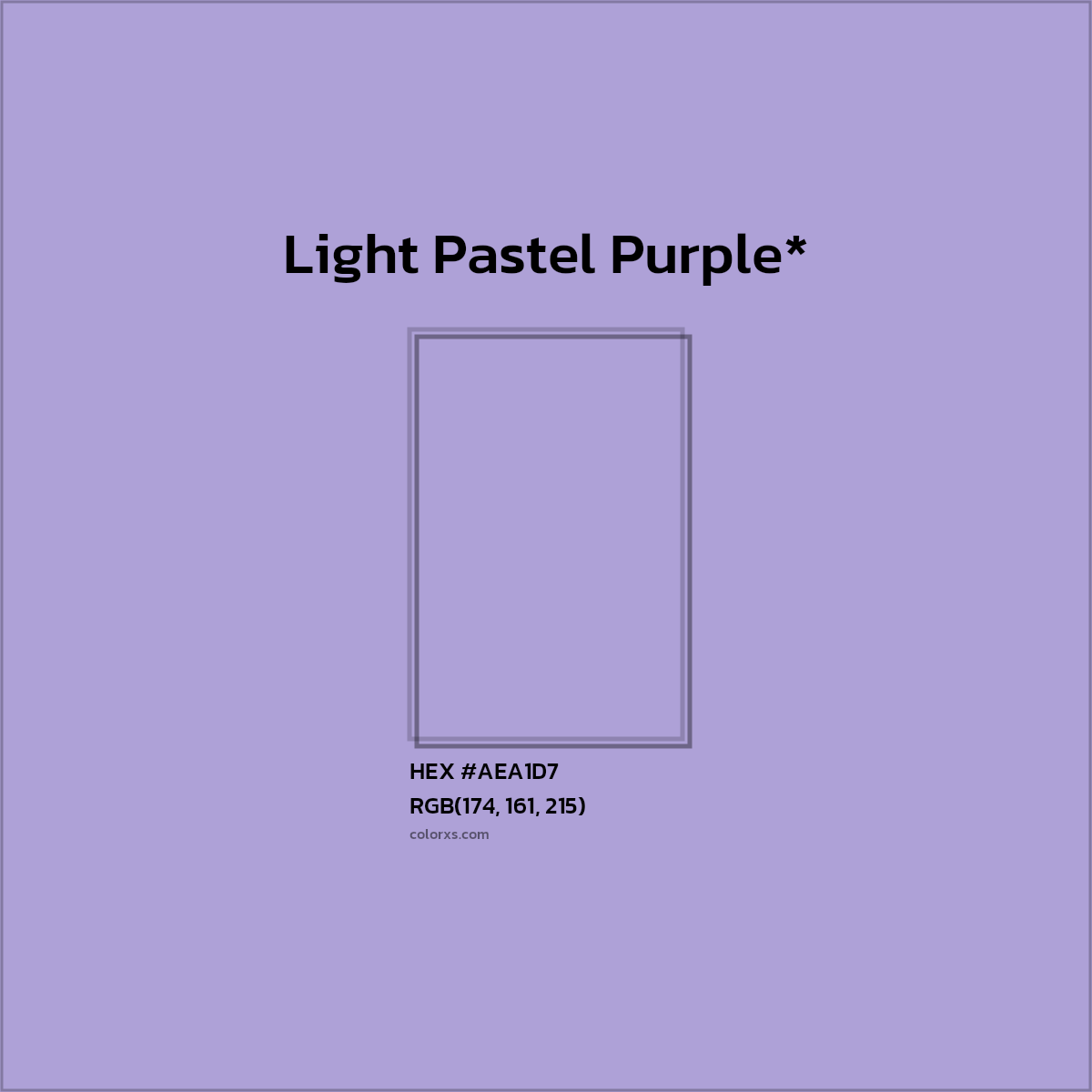 HEX #AEA1D7 Color Name, Color Code, Palettes, Similar Paints, Images