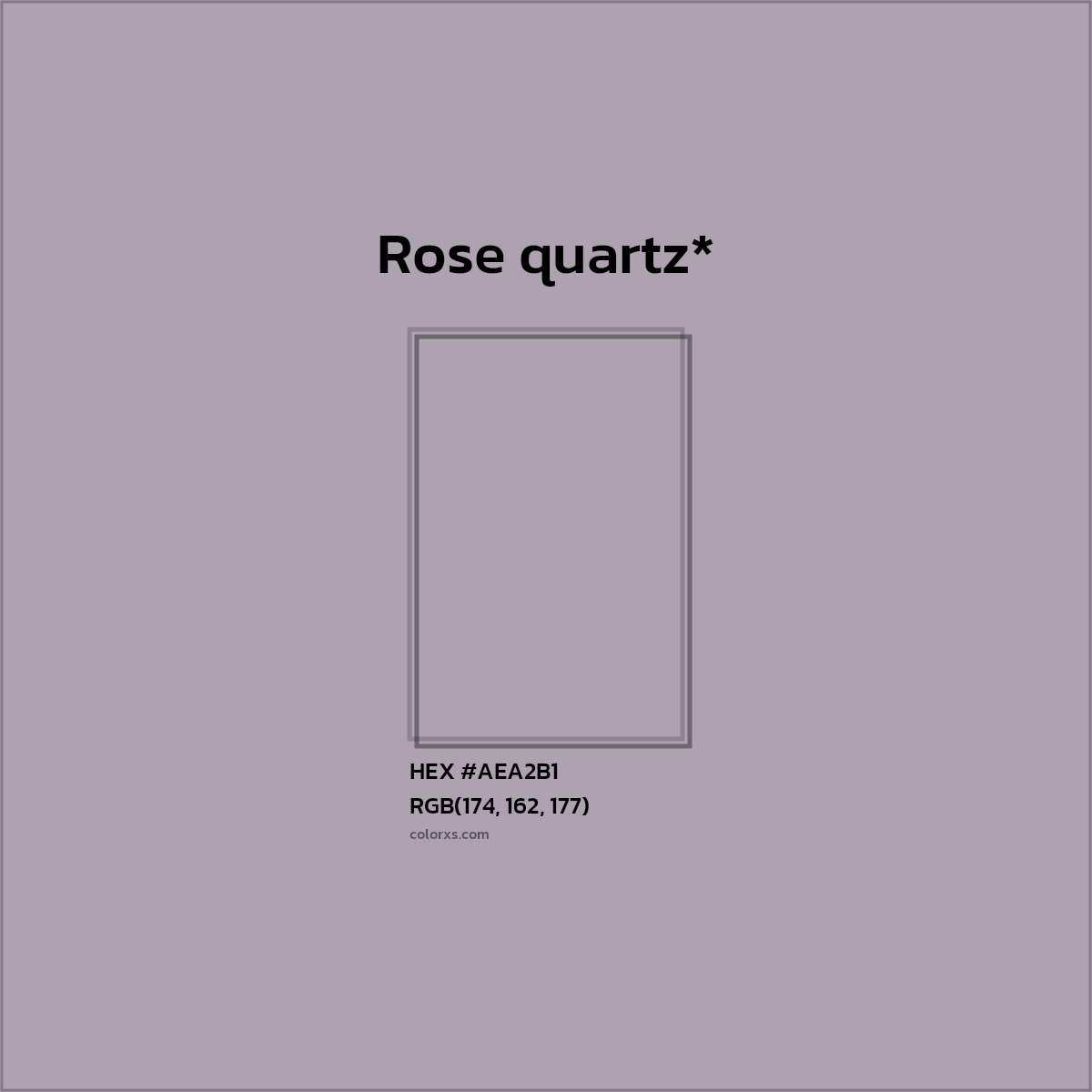 HEX #AEA2B1 Color Name, Color Code, Palettes, Similar Paints, Images
