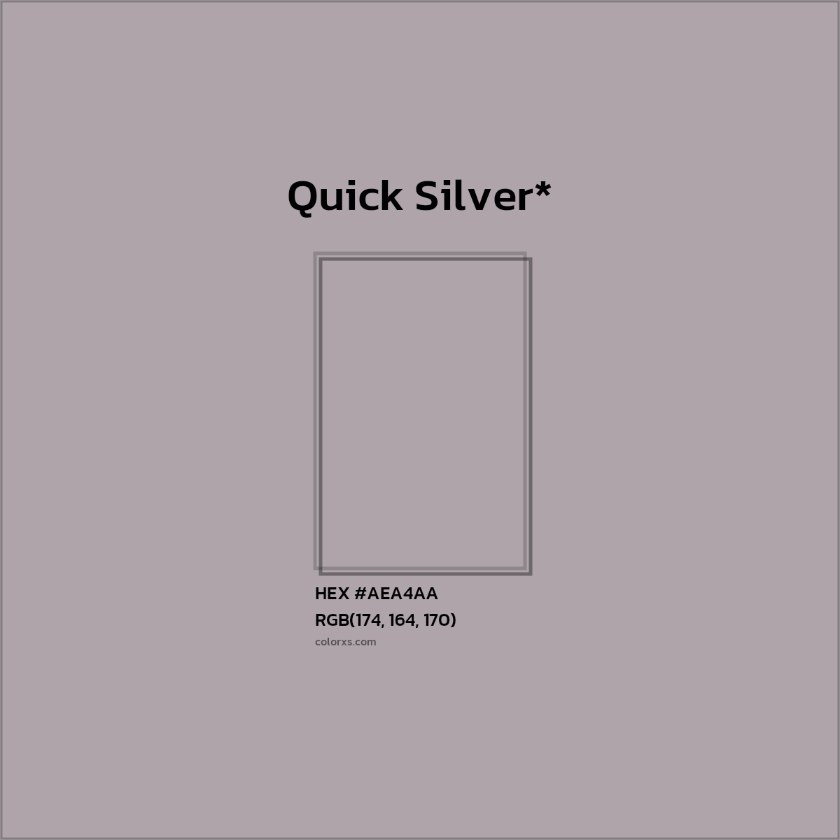 HEX #AEA4AA Color Name, Color Code, Palettes, Similar Paints, Images