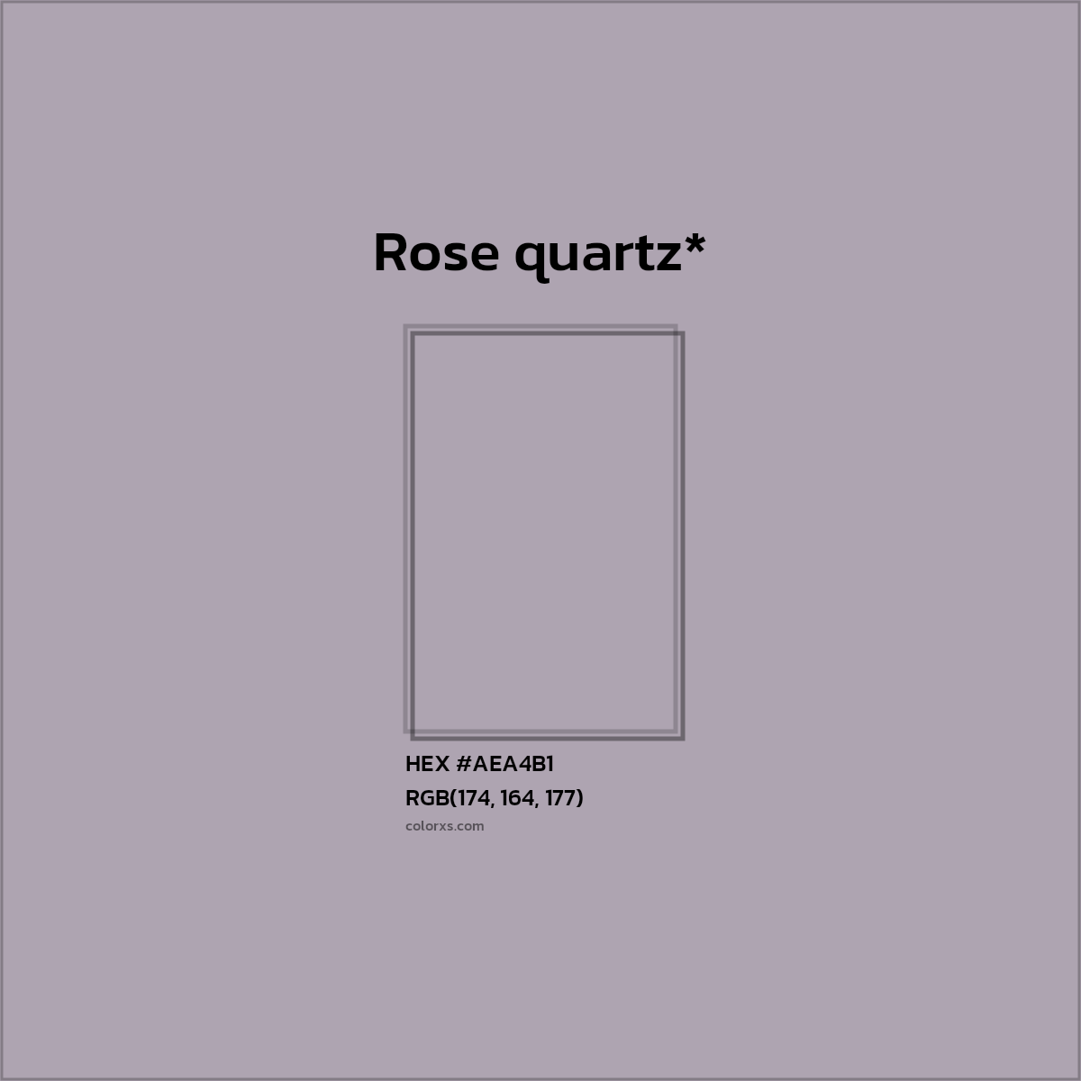 HEX #AEA4B1 Color Name, Color Code, Palettes, Similar Paints, Images