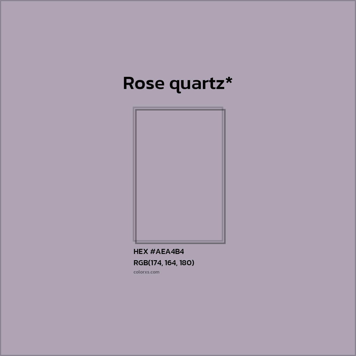 HEX #AEA4B4 Color Name, Color Code, Palettes, Similar Paints, Images