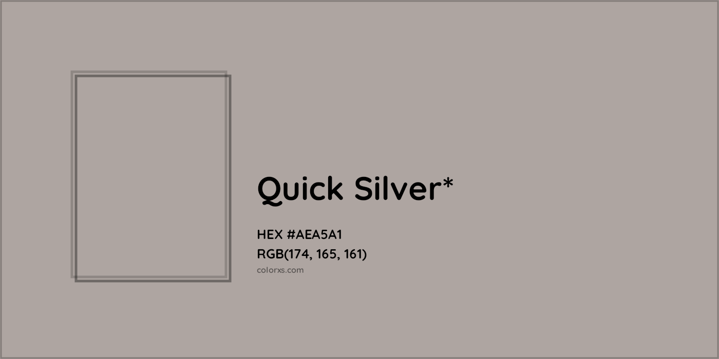 HEX #AEA5A1 Color Name, Color Code, Palettes, Similar Paints, Images