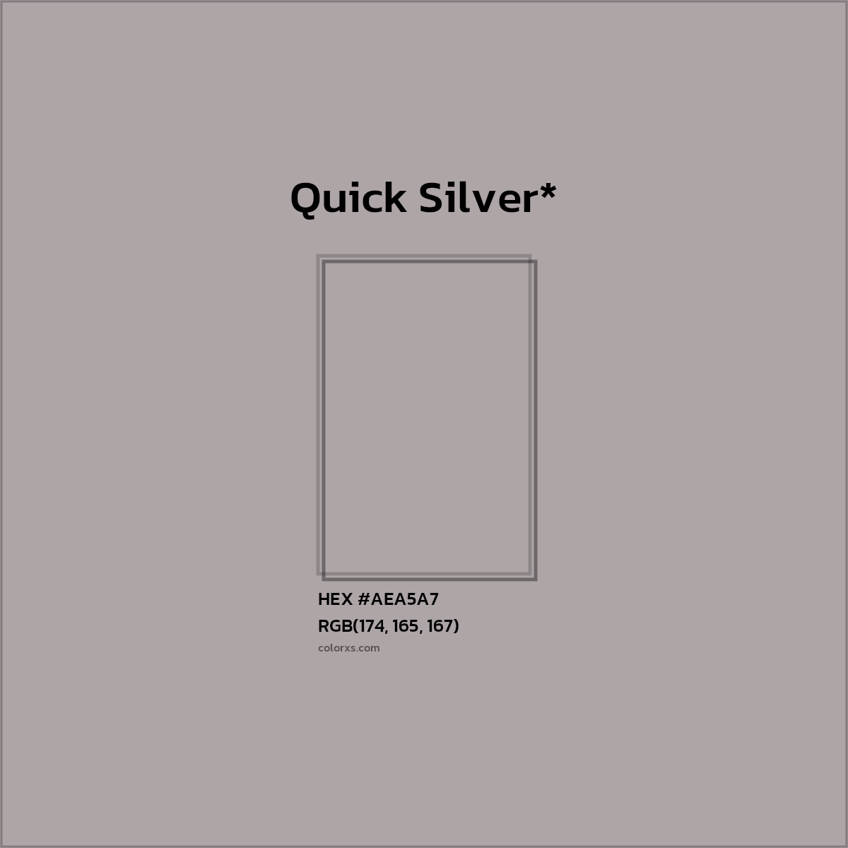 HEX #AEA5A7 Color Name, Color Code, Palettes, Similar Paints, Images