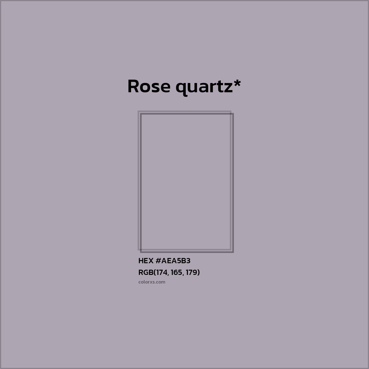 HEX #AEA5B3 Color Name, Color Code, Palettes, Similar Paints, Images