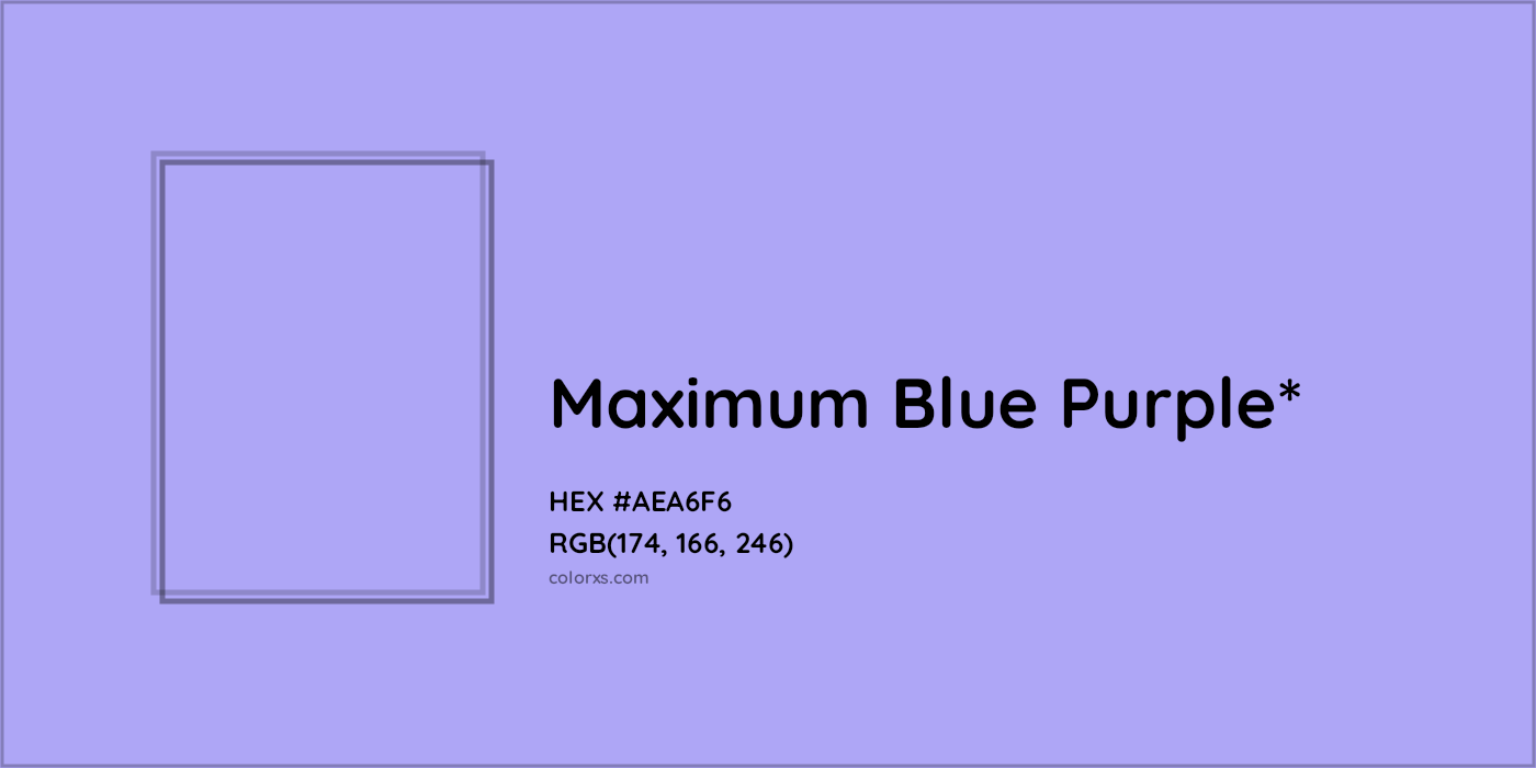 HEX #AEA6F6 Color Name, Color Code, Palettes, Similar Paints, Images