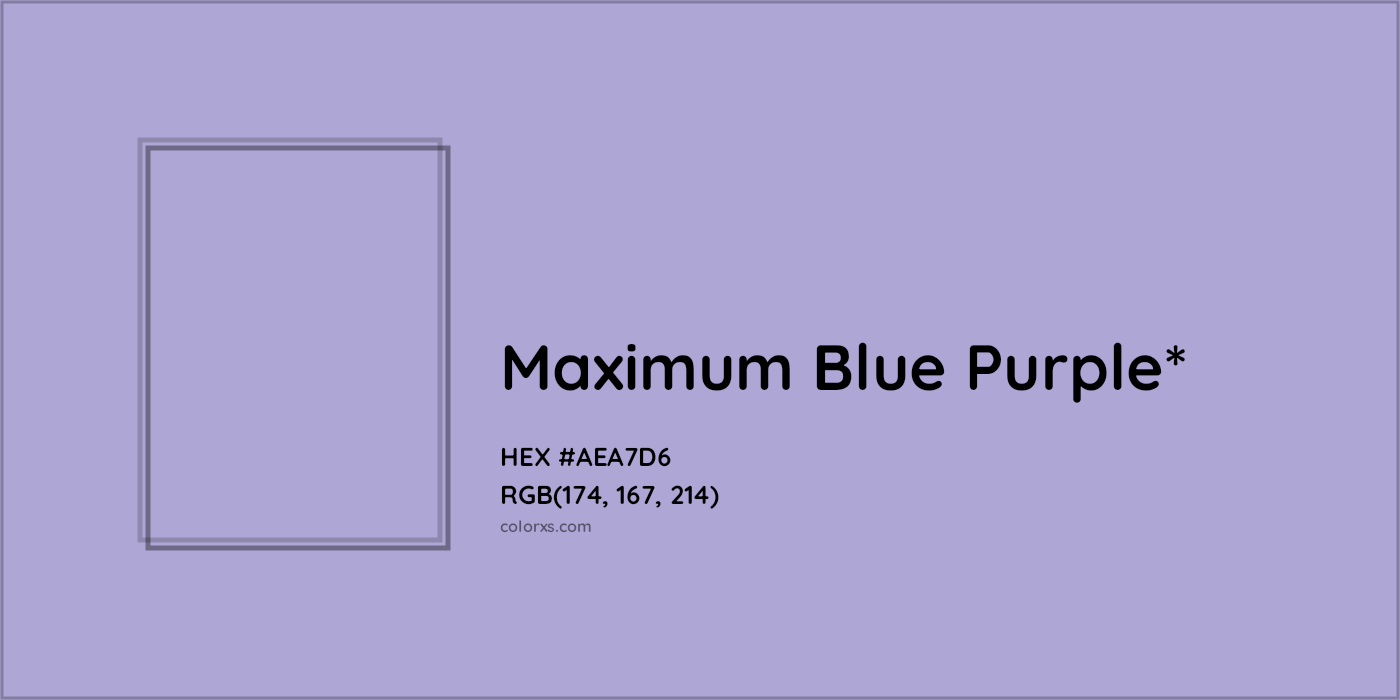 HEX #AEA7D6 Color Name, Color Code, Palettes, Similar Paints, Images