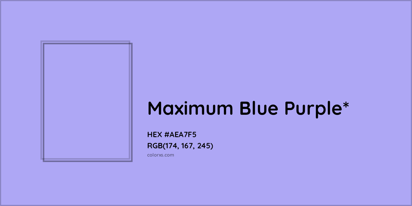 HEX #AEA7F5 Color Name, Color Code, Palettes, Similar Paints, Images