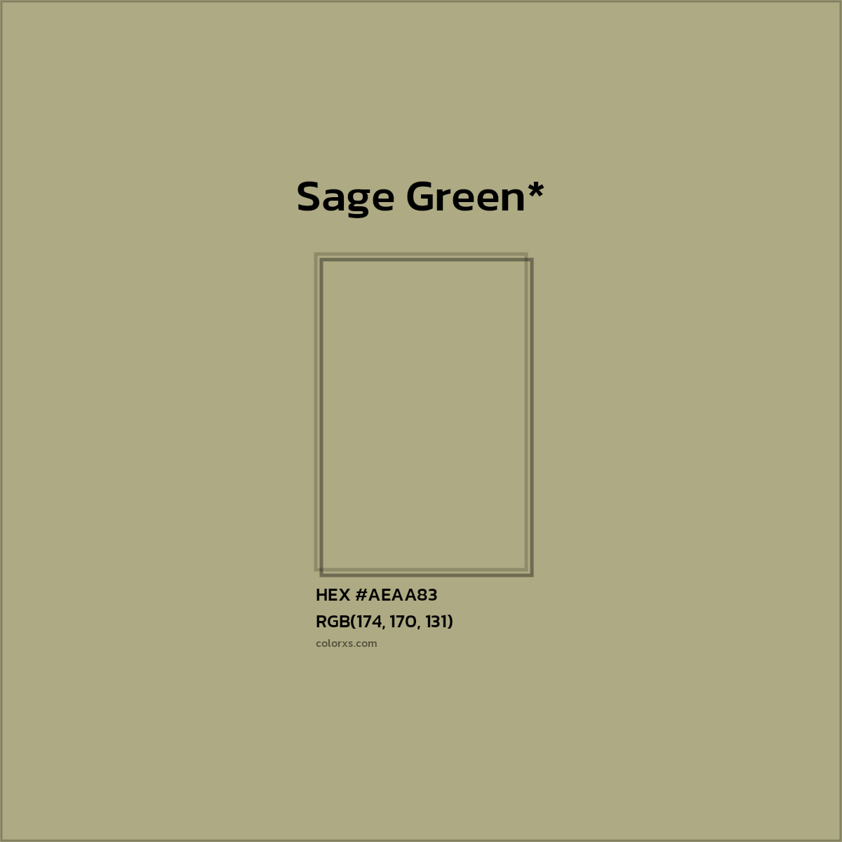 HEX #AEAA83 Color Name, Color Code, Palettes, Similar Paints, Images