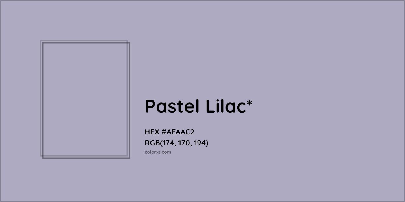 HEX #AEAAC2 Color Name, Color Code, Palettes, Similar Paints, Images