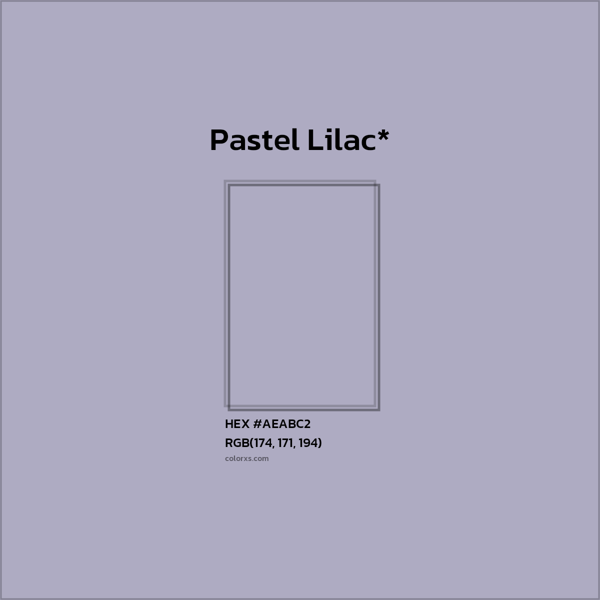 HEX #AEABC2 Color Name, Color Code, Palettes, Similar Paints, Images
