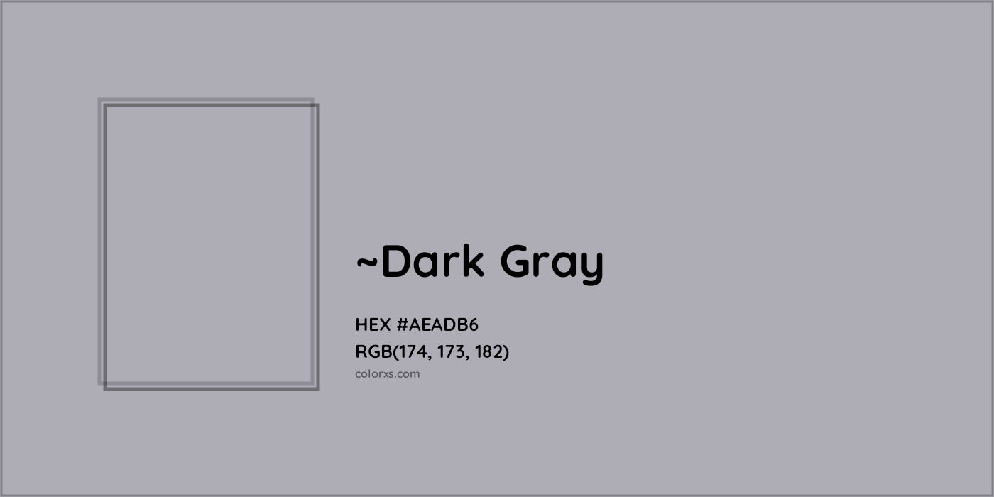 HEX #AEADB6 Color Name, Color Code, Palettes, Similar Paints, Images