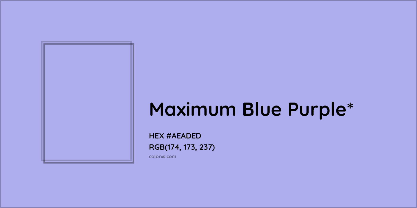 HEX #AEADED Color Name, Color Code, Palettes, Similar Paints, Images