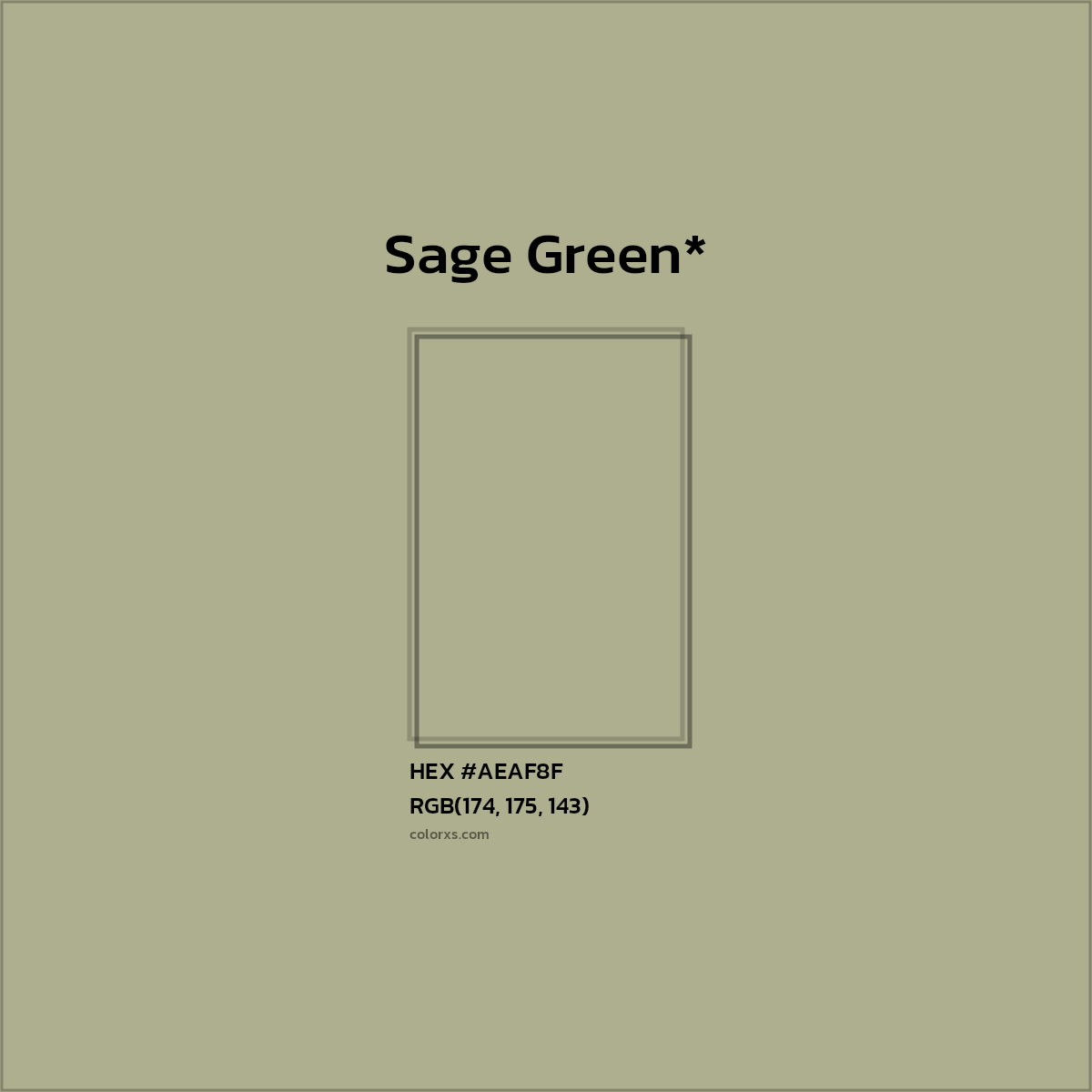 HEX #AEAF8F Color Name, Color Code, Palettes, Similar Paints, Images