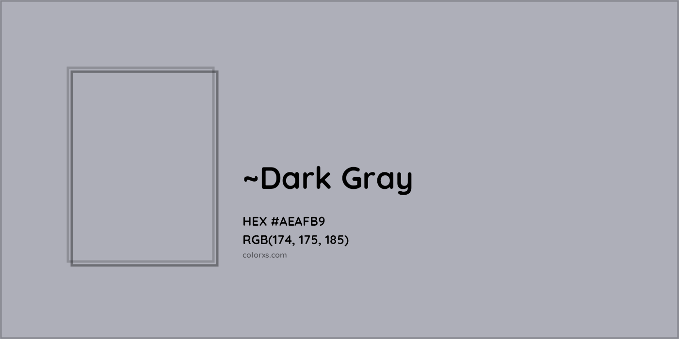 HEX #AEAFB9 Color Name, Color Code, Palettes, Similar Paints, Images