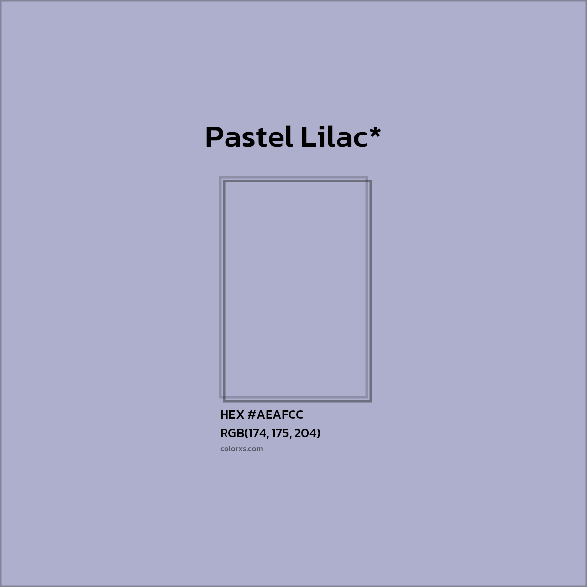 HEX #AEAFCC Color Name, Color Code, Palettes, Similar Paints, Images