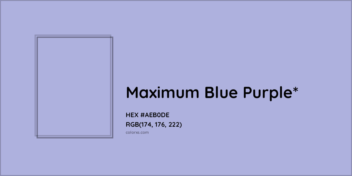 HEX #AEB0DE Color Name, Color Code, Palettes, Similar Paints, Images