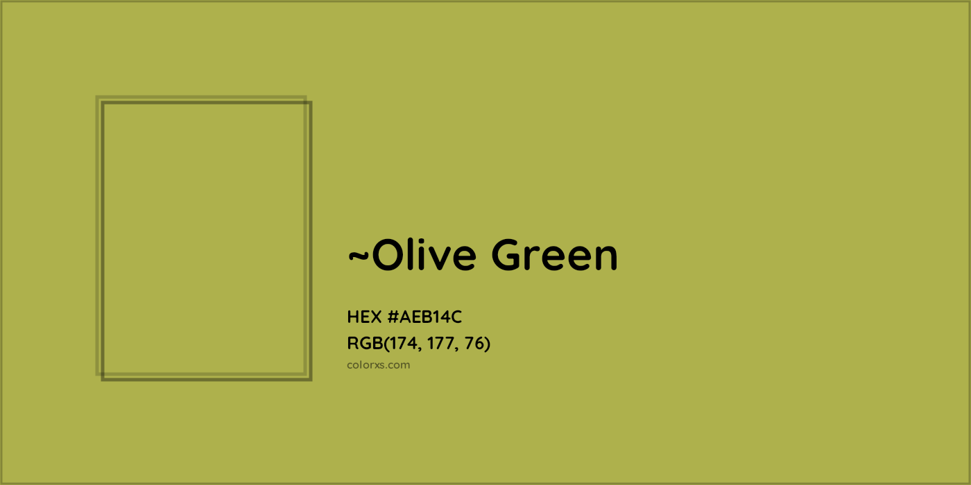 HEX #AEB14C Color Name, Color Code, Palettes, Similar Paints, Images