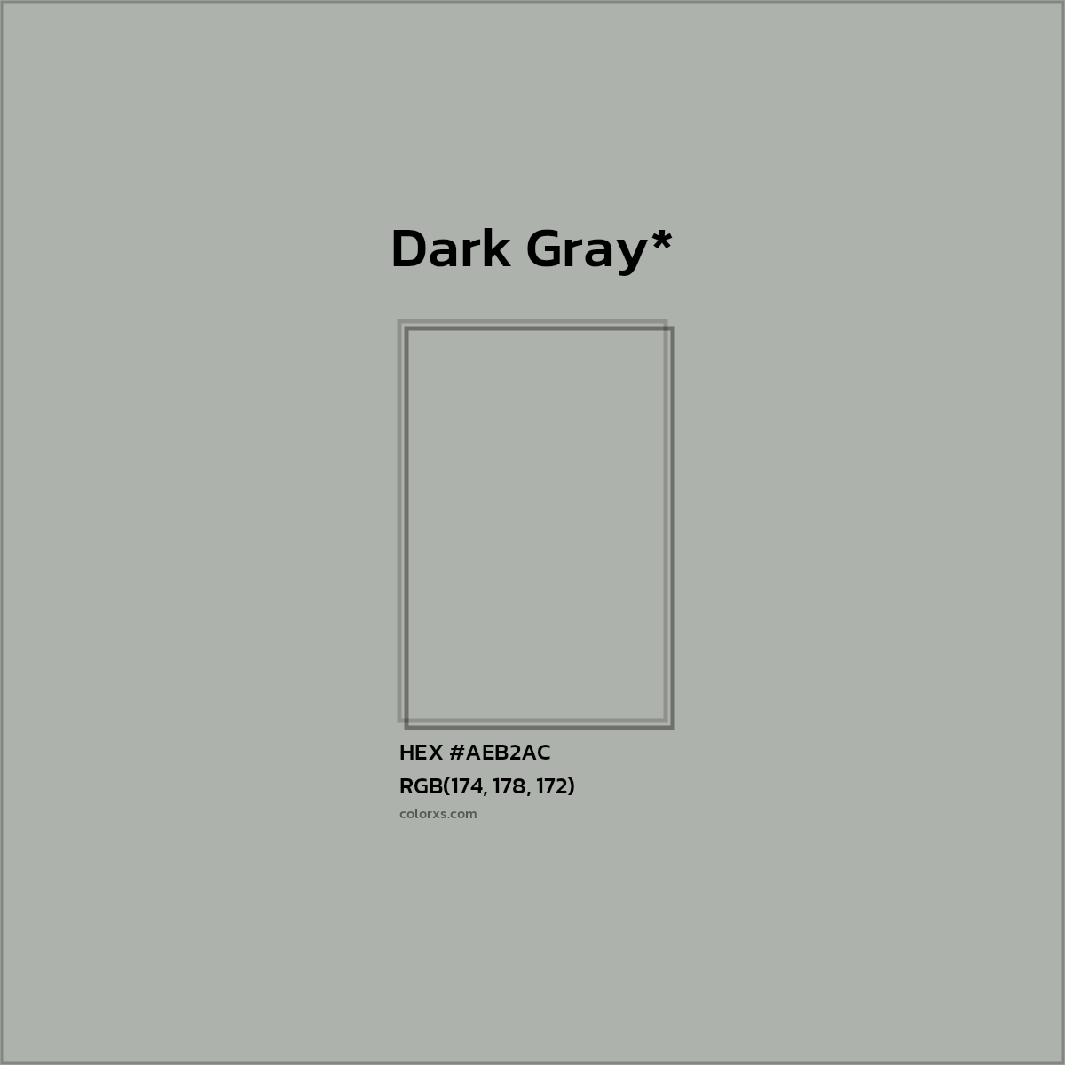 HEX #AEB2AC Color Name, Color Code, Palettes, Similar Paints, Images