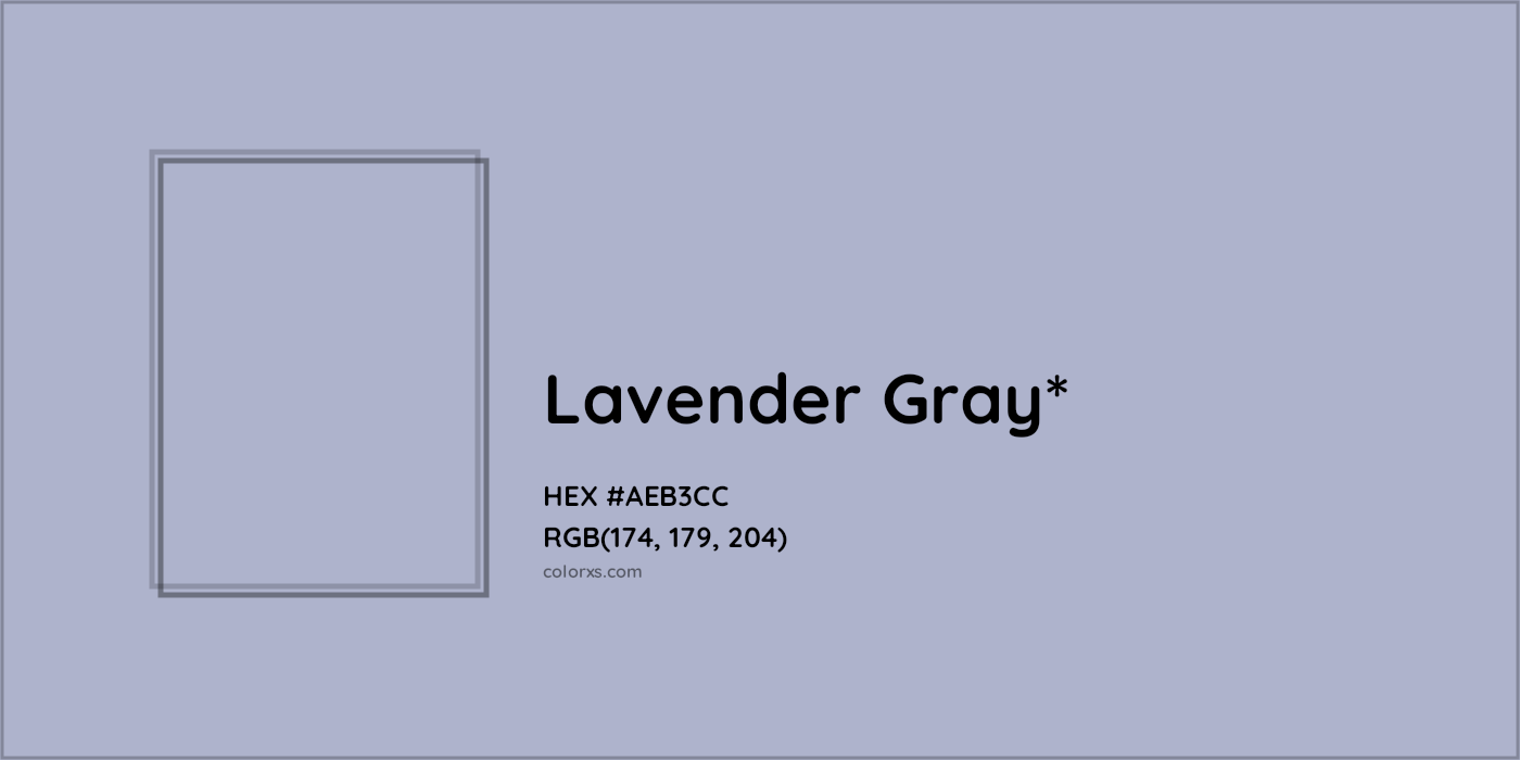 HEX #AEB3CC Color Name, Color Code, Palettes, Similar Paints, Images