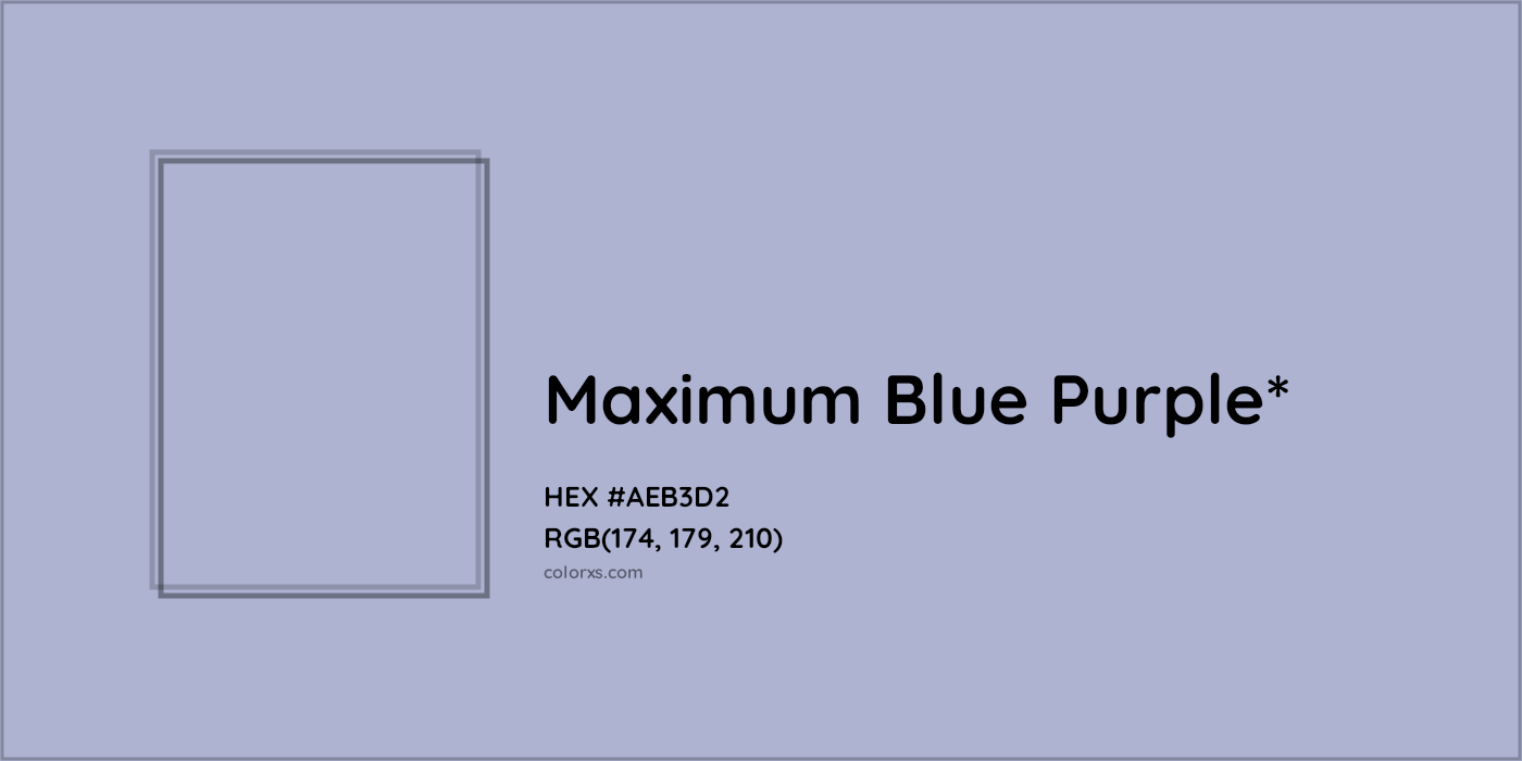 HEX #AEB3D2 Color Name, Color Code, Palettes, Similar Paints, Images
