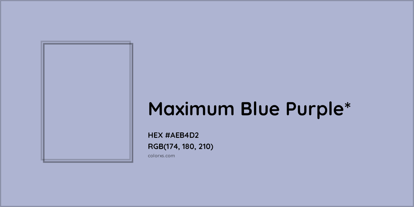 HEX #AEB4D2 Color Name, Color Code, Palettes, Similar Paints, Images